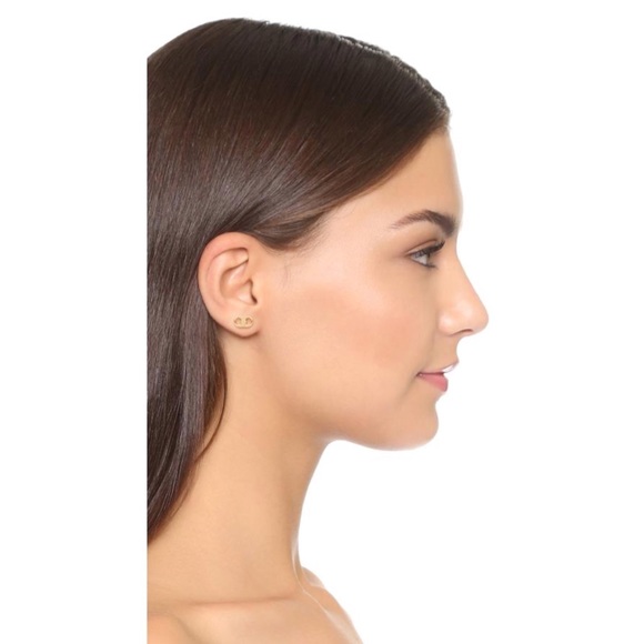 TORY BURCH • Gold Gemini Duality Earrings - Picture 2 of 6